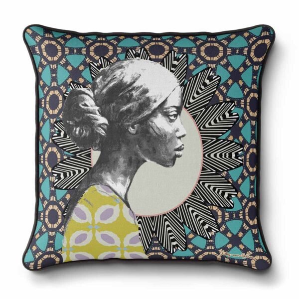 Afro pop home decor, cushion, African woman