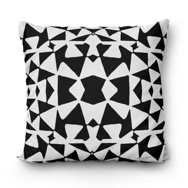 designer pillows black and white