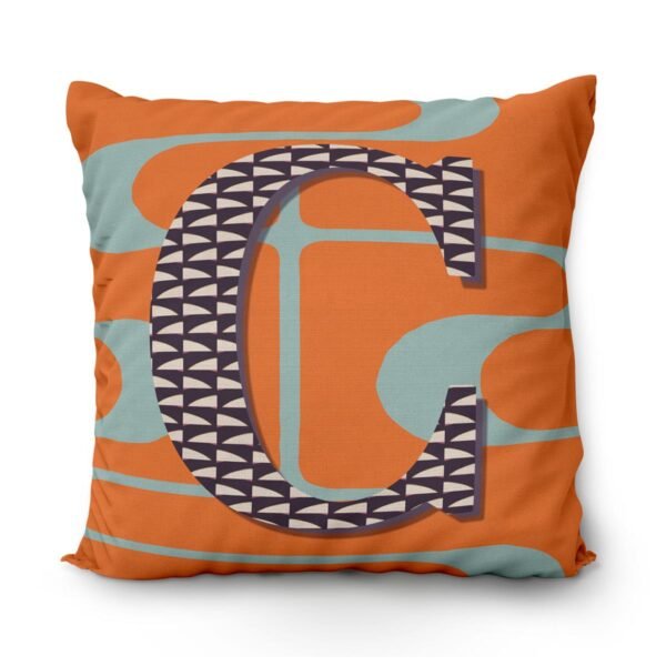 personalised letter cushion