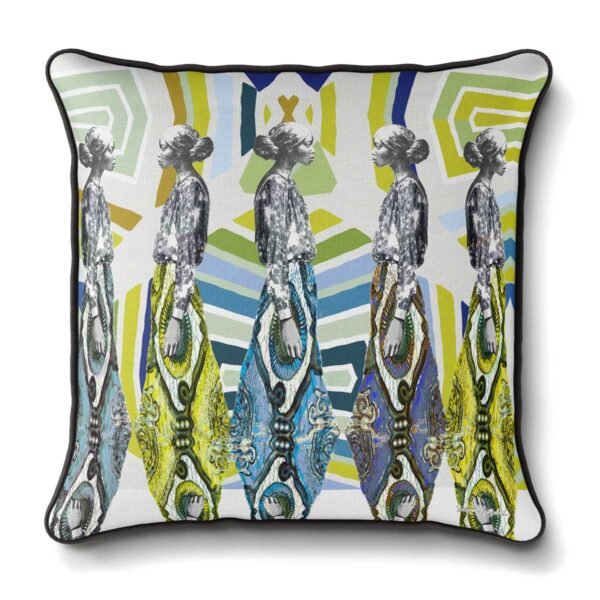 contemporary african design cushion
